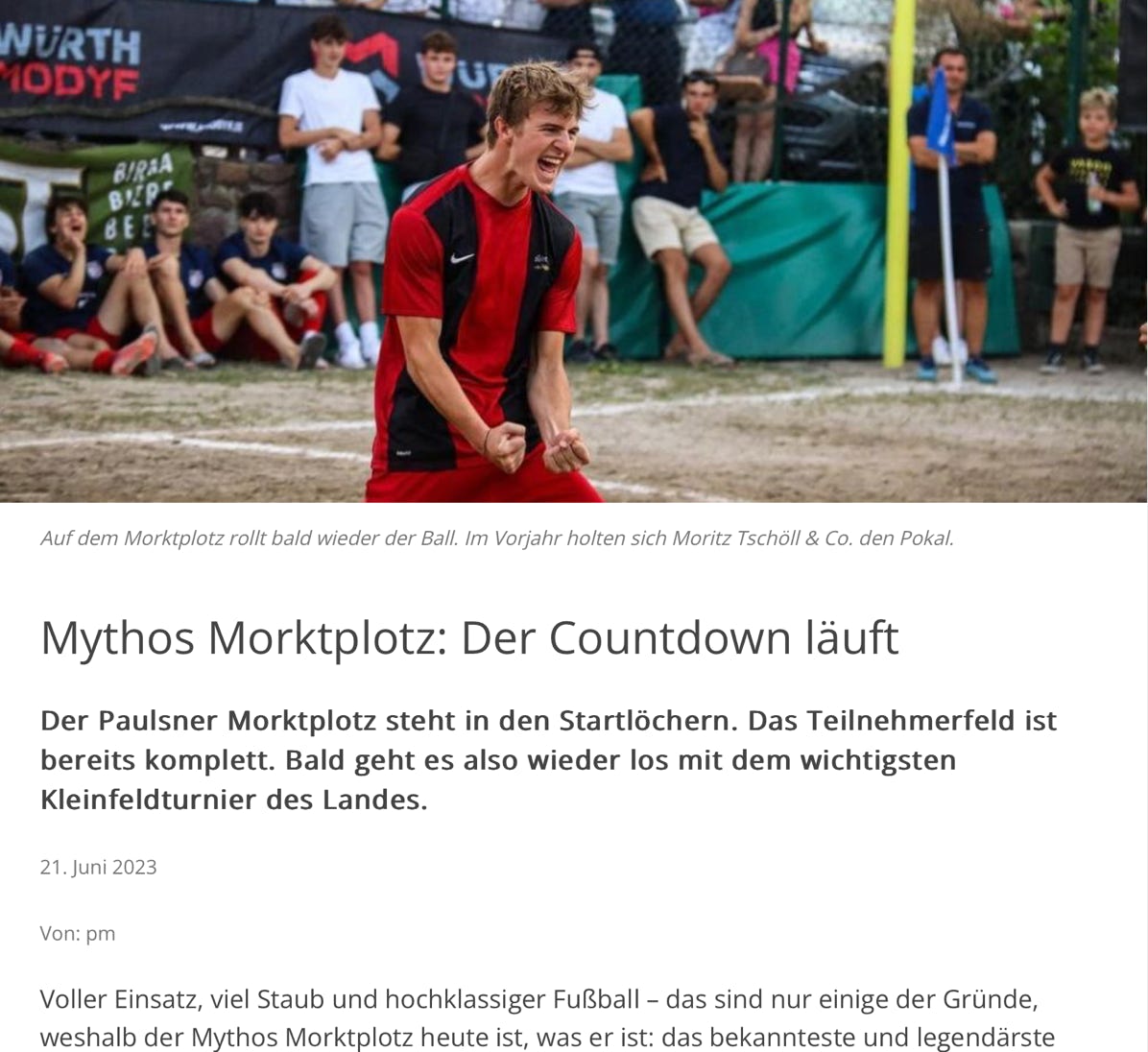 Mythos Mortkplotz Presseartikel sportn