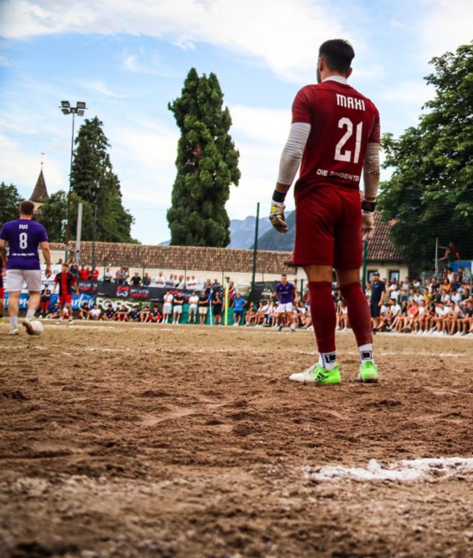 Fußballer auf dem Feld